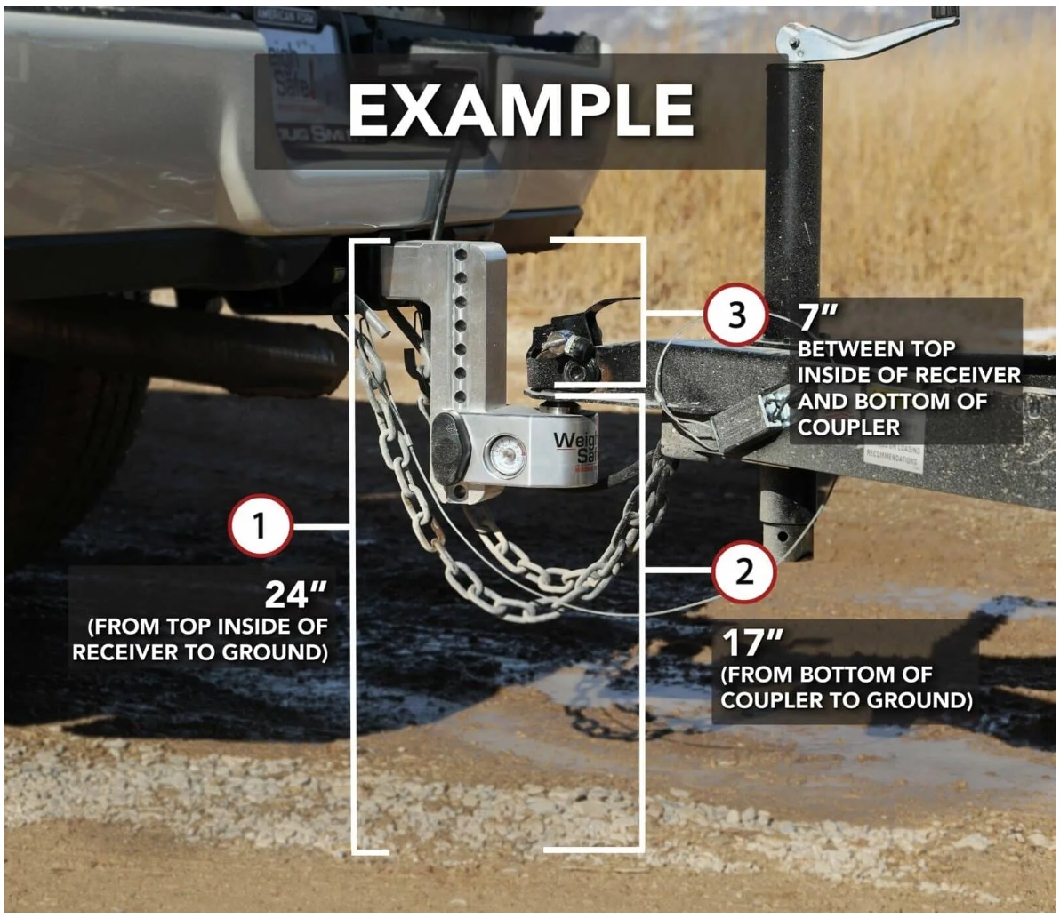 Weigh Safe TTMW42 True Tow Middleweight Weight Distribution Hitch 2