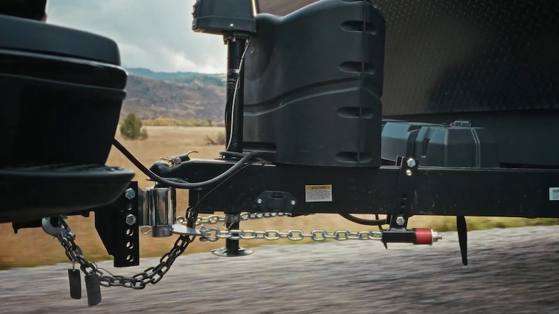 Andersen Weight Distribution Hitch in use towing a travel trailer