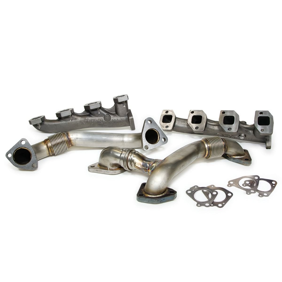 PPE High Flow Exhaust Manifolds and UpPipes (Manifolds Feature Black