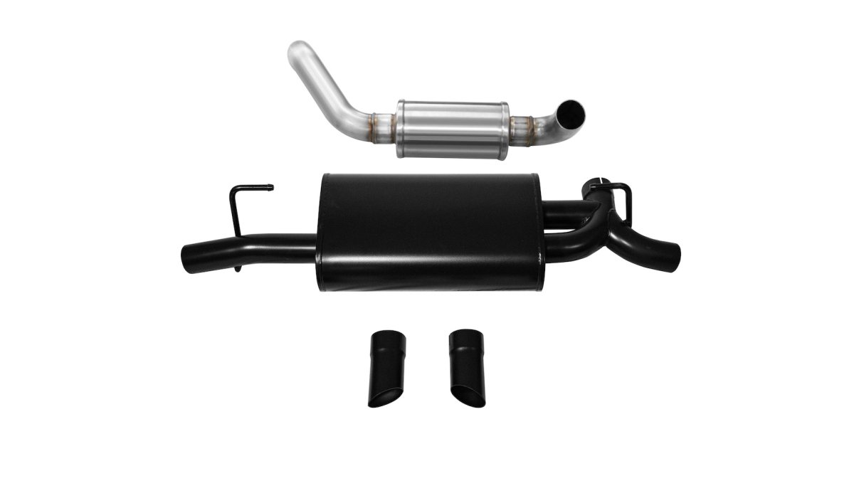 Corsa 21015BLK Touring AxleBack Exhaust with Dual Rear Black Tips for