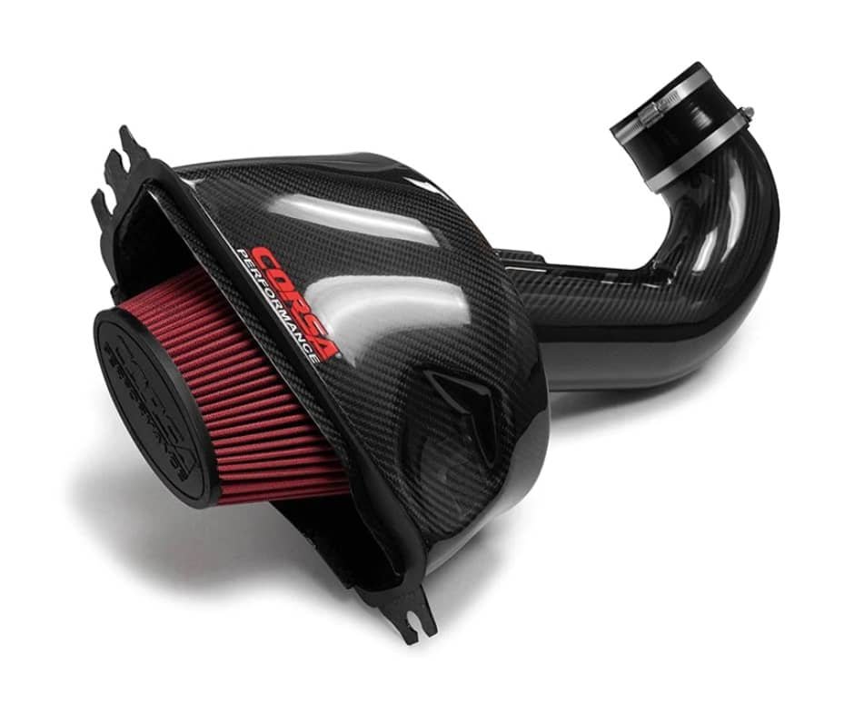 Corsa 44002D Black Carbon Fiber Air Intake with DryTech 3D Filter For